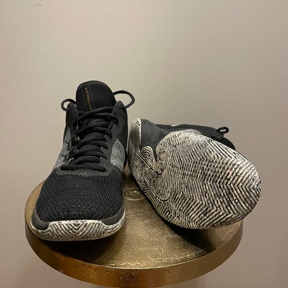 Nike Air Precision II Black, Gold Basketball Shoes – Mens 8.5 MSRP $140 - Picture 6 of 11